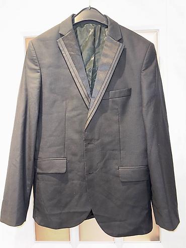 elegant furs: Original Pablo Boletti kişilər üçün klassik qara smokinq pencəyi - — 1