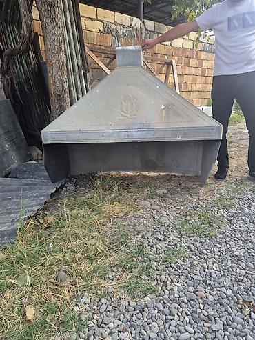 Металлопрокат: Sinkafonlu manqal/ocaq üçün metal baca başlığı və tüstü yığan başlıq — 1