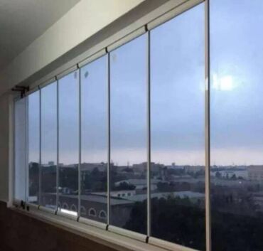 Balkonlar: Her Növ Cam Balkon Qapı Pəncərə İzo Sistem Alüminium Plastik