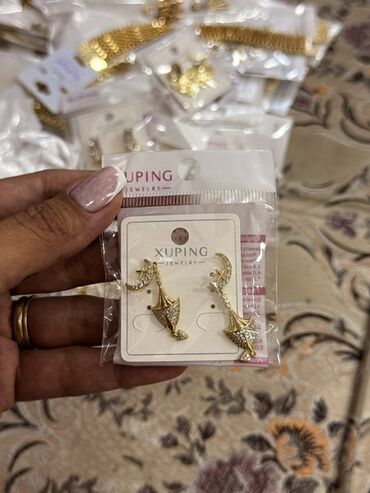 Bijuteriya dəstləri: Qızılı rəngli aksesuarlar seti – paslanmayan poladdan (316L) — 21