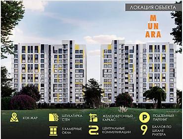 манас квартиры: 1 комната, 50 м², 6 этаж — 7