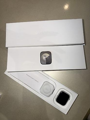 apple watch adapter: Apple Watch (Alüminium gövdə, Light/Bej rəngli silikon kəmər) Xanıma — 5
