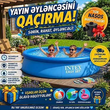 Hovuzlar: Bütün original Intex məhsulları mövcuddur bizde en ucuz en keyfiyyətli — 1