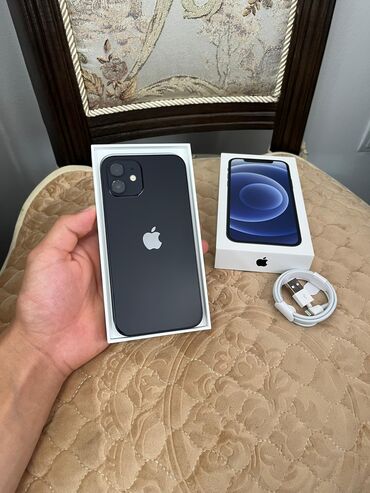 дисковод apple: IPhone 12, Б/у, 128 ГБ, Черный, Зарядное устройство, Защитное стекло, Чехол, 85 %