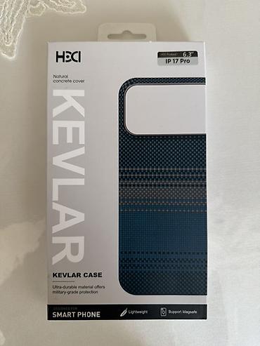 Kabrolar: HDCI Kevlar telefon qabı – MagSafe uyumlu, 6.3" IP 17 Pro üçün - — 3