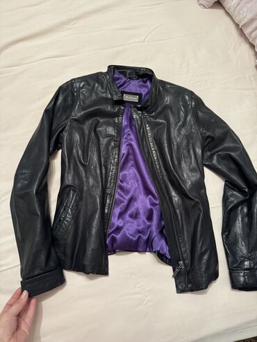 темно синий куртка: Кожаная куртка, Классическая модель, Натуральная кожа, Приталенная модель, XS (EU 34)