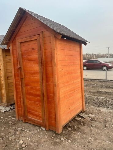 бачок для туалета: Даараткана кабинасы, будка, Материалы: Жыгач