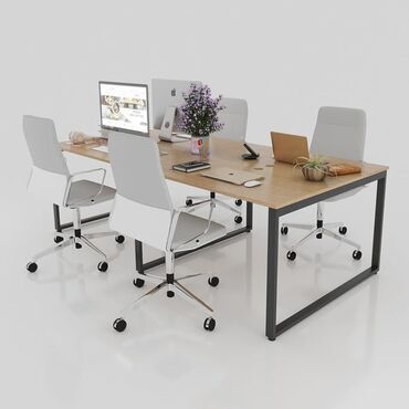 Ofis masaları: Yeni, İşçi üçün, Dördbucaq masa — 6