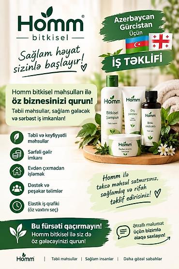 Homm bitkisel – sağlam həyata aparan məhsullar və sərbəst iş imkanı lalafo.az -da Homm bitkisel – sağlam həyata aparan məhsullar və sərbəst iş imkanı