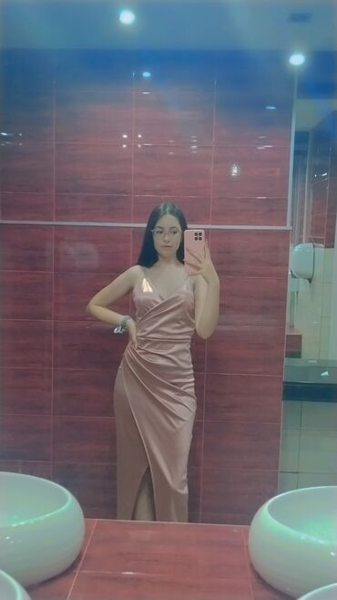 svecane haljine za starije zene: M (EU 38), color - Pink, Evening, With the straps