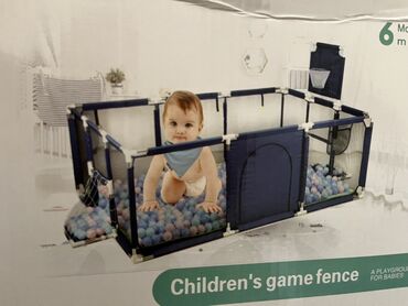 uwaq ucun manej: Uşaq oyun məkanı – “Children’s game fence” - 6+ aylıq körpələr üçün