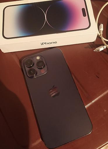 electronics iphone: IPhone 14 Pro Max, 128 GB, Deep Purple, Simsiz şarj — 3
