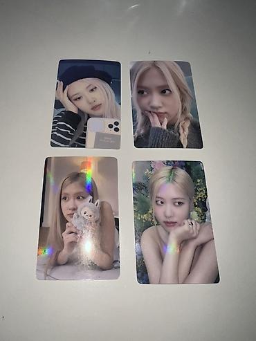 İncəsənət və kolleksiyalar: Rose holografik fotokart🌈 işıqda rengli parıldayan 🌈✨ BLACKPINK temalı — 3