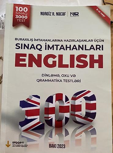 Testlər: Məhsul: “Sınaq İmtahanları – English” test toplusu (Nərgiz R. Nəcəf — 1