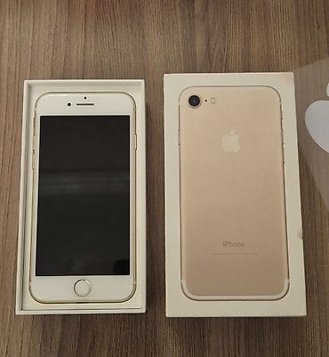 iphone 8plus barter: IPhone 7, 128 GB, Matte Gold, Barmaq izi, Sənədlərlə — 1