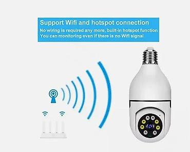 momo auto ruma: WiFi pametna sigurnosna kamera u obliku sijaličnog grla (E27) - — 1