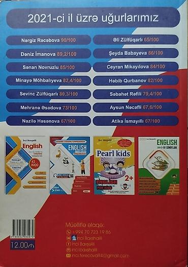 kitab alan: Məhsul: “English – Sınaq Toplusu” (2023) Təsvir: - Magistraturaya və — 2