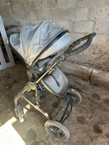 детские коляски российского производства: Коляска, цвет - Серебристый
