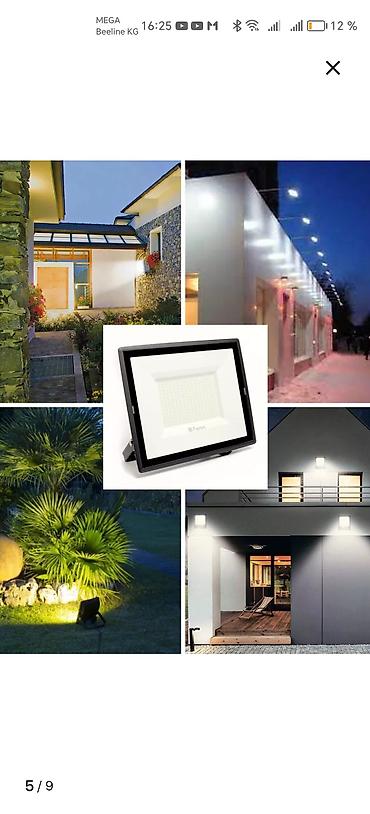 Прожекторы: Светодиодный прожектор WOLTA, 300 Вт, IP65 Мощный уличный прожектор — 8