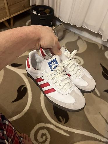 adidas krasovka: Adidas Samba OG idman ayaqqabısı Orijinal - Model: Samba OG - Rəng: ağ — 5