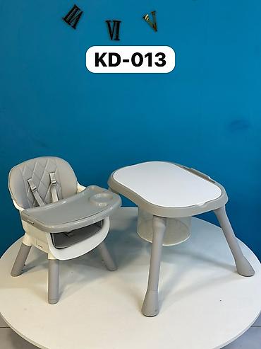 Uşaq dünyası: KREDİT VAR! KD-013 körpə üçün çoxfunksiyalı yemək stulu və masa seti — 1