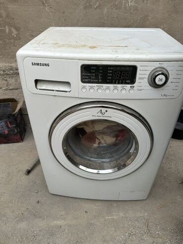 весы масса к: Стиральная машина Samsung, Б/у, Автомат, До 6 кг, Полноразмерная