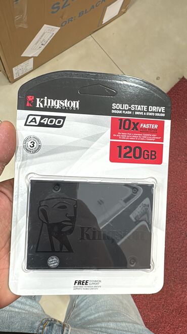 Masaüstü kompüterlər və iş stansiyaları: Daxili SSD disk Kingston, 120 GB, 2.5", Yeni