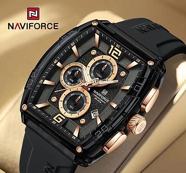 dini saat: NAVIFORCE kişi qol saatı – xronoqraf dizayn - Marka: NAVIFORCE - — 1