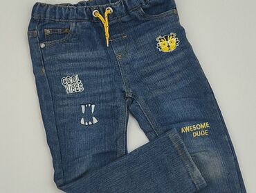 jeansy z zamkami na kolanach: Джинси, 2-3 р., 92/98, стан - Ідеальний