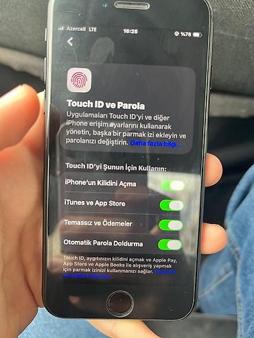 Apple iPhone: IPhone SE 2020, 64 GB, Qara, Barmaq izi — 9