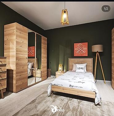 natura mebel: Tek nəfərlik taxta çarpayı – 2 ededdir. modern dizayn. Almilla — 4