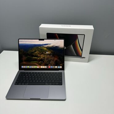 для макбук: Ноутбук, Apple, 16 ГБ ОЗУ, Apple M1 Pro, 14.1 ", Б/у, Для работы, учебы, память SSD