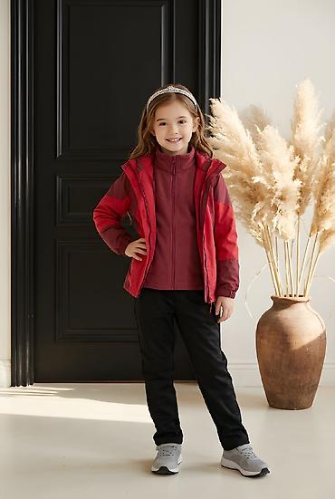 Верхняя одежда: Детская трехслойная куртка-комбинатор для межсезонья - 2-в-1: верхняя — 5