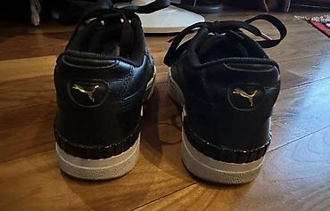 Kişi ayaqqabıları: Puma kişi/unikal stil idman ayaqqabısı - Rəng: qara üst, ağ altlıq - — 3