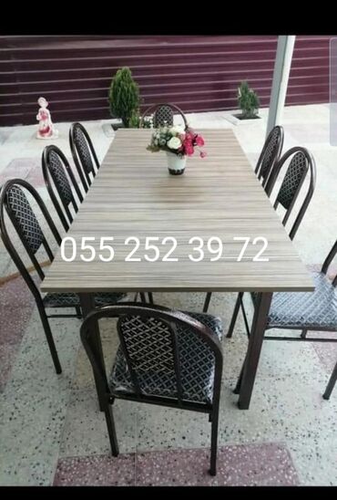 Sifarişlə masa və oturacaq dəstləri: Dördbucaq masa, Mətbəx üçün, Hamam üçün, Qonaq otağı üçün, 1 nəfər, Açılmayan, Azərbaycan, Zəmanətli — 30