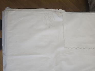 yastiq: Məhsul: Klassik ağ naxışlı yastıq üzü - Material: Təbii parça — 2