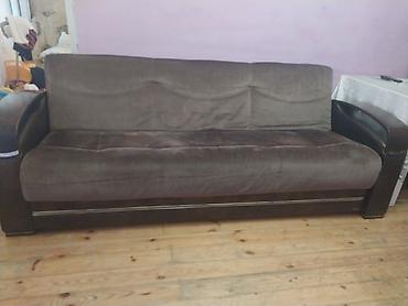 диван кровать: İstikbal divan‑krovat - Rəng: tünd qəhvəyi - Material: yumşaq parça — 1