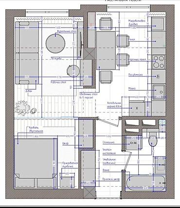 Продажа квартир: 1 комната, 43 м², Элитка, 2 этаж, ПСО (под самоотделку) — 9