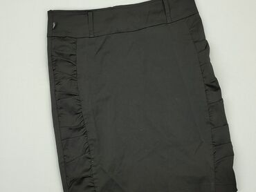 czarne prosta spódnice: Skirt, XL (EU 42), condition - Good