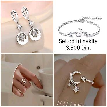harry potter sat 1: Elegantni posrebreni set od tri nakita sa žigom S925 od hirurskog — 3