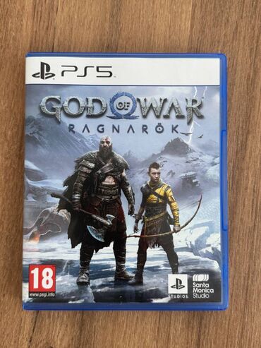 diskilər: God of War Ragnarok PS5 üçün. Çox az oynanılıb, cızığı və s. yoxdur