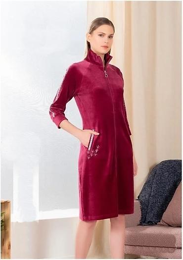 Домашние костюмы: Женские халаты Велюровые халат Тёплые халаты Модные халаты Одежда — 19