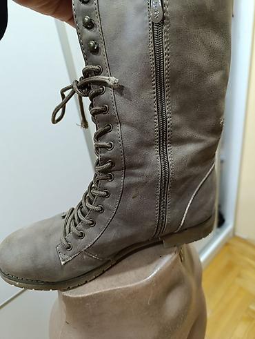 ugg cizme type 1: Ženske zimske čizme Jumex do polovine listova, sivo-taupe boje. - — 2