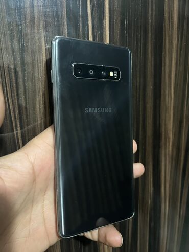 Мобильные телефоны и аксессуары: Samsung Galaxy S10 Plus, Б/у, 128 ГБ, цвет - Черный, 1 SIM