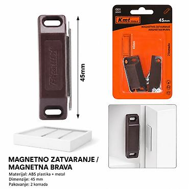 KMT aluminijumske legure kvaka za magnetna mreža za prozor – mala