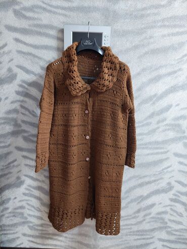 oversize jaket: Женский свитер XL (EU 42), цвет - Коричневый