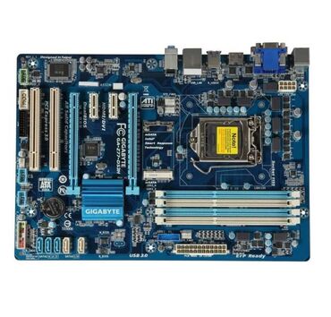 Материнские платы: Материнская плата, Б/у, Gigabyte, LGA1155, ATX, Для ПК
