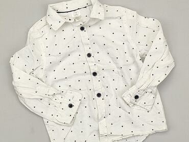kamizelka długa futerko: Koszula 5-6 lat, stan - Dobry, wzór - Print, kolor - Biały