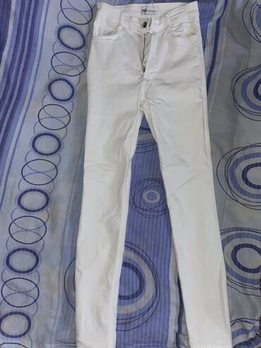 straus pantalone: Zara farmerke u beloj boji velicina 36