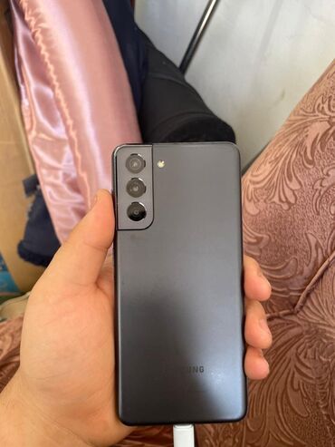 чехлы на iphone xr: Samsung Galaxy S21, Колдонулган, 256 ГБ, түсү - Кара, 1 SIM
